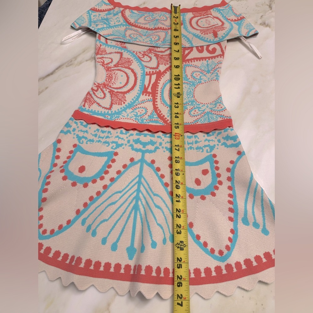 NEW Foxiedox Winnie off shoulder mini dress multi color - Picture 13 of 15